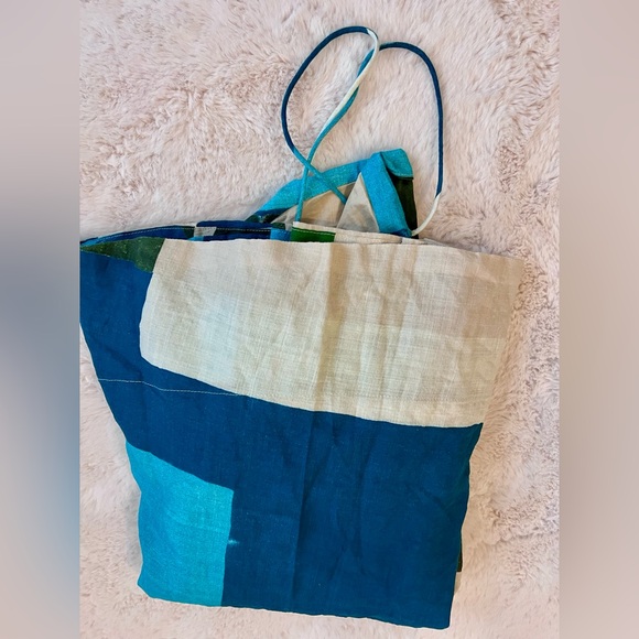 Banana Republic Cream and Teal Dress - Picture 11 of 11